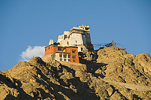 堡垒,喇嘛寺,山,胜利,查谟-克什米尔邦,印度