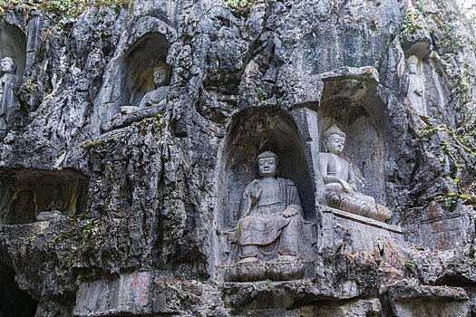 杭州灵隐寺石像