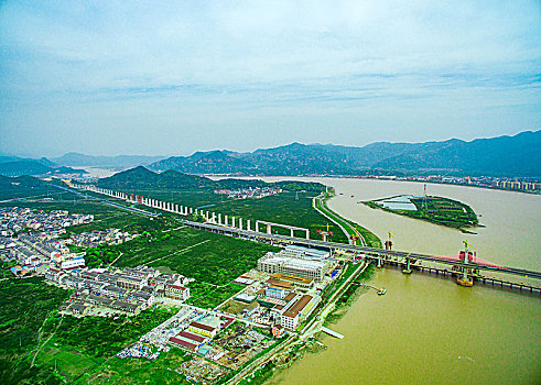 灵江大桥,桥梁,跨越,两岸