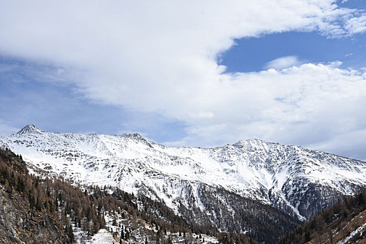 高山,山脊,陶安,雪,初雪,东方,提洛尔,上面,阿尔卑斯山,山,顶峰,隧道,奥地利,萨尔茨堡