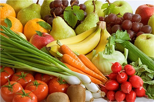种类,新鲜,蔬菜,水果