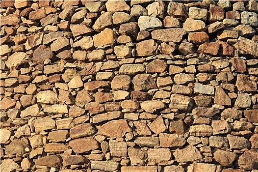 墙壁,石头,碎石