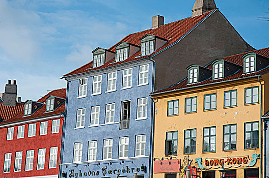 丹麦,哥本哈根,新港,彩色,房子