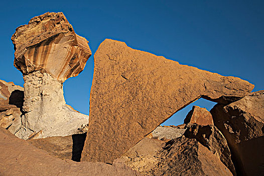 美国,犹他,怪岩柱,几何,形状,石头,大阶梯-埃斯卡兰特国家保护区