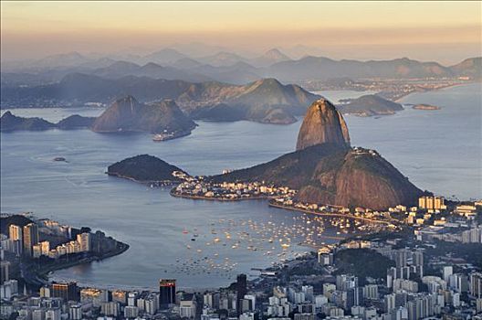 甜面包山,湾,里约热内卢,巴西,南美