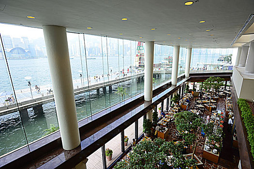 香港洲际酒店的内部环境,香港尖沙咀