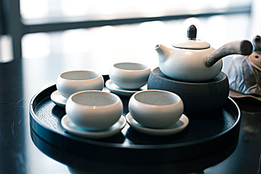 优雅,中国茶,盘子