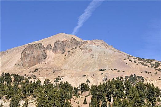顶峰,拉森火山国家公园,加利福尼亚,美国