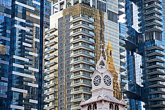 新加坡,坐,节日,市场,钟楼,现代建筑