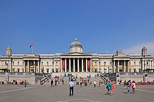 国家美术馆,特拉法尔加广场,伦敦,英格兰,英国,欧洲