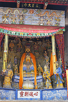 2005,河南洛阳,中国道教神话,天宫,玉皇大帝雕像