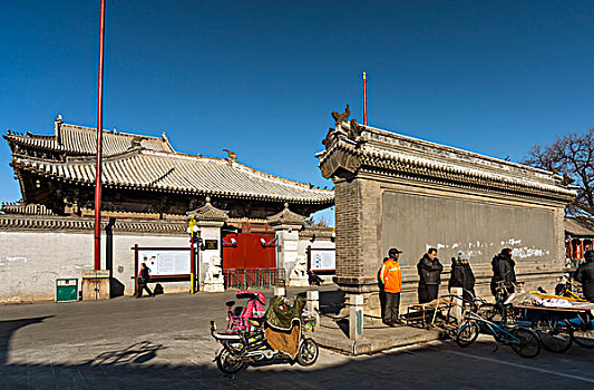 天津蓟州独乐寺山门外影壁