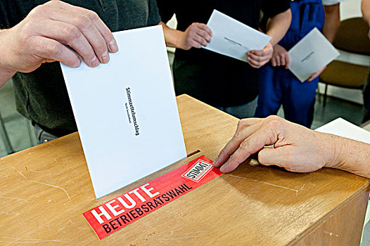 标识,德国,选票,盒子,投票站,选举,奥格斯堡,巴伐利亚,欧洲