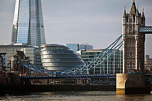 碎片,建筑,塔桥,伦敦,英格兰,英国