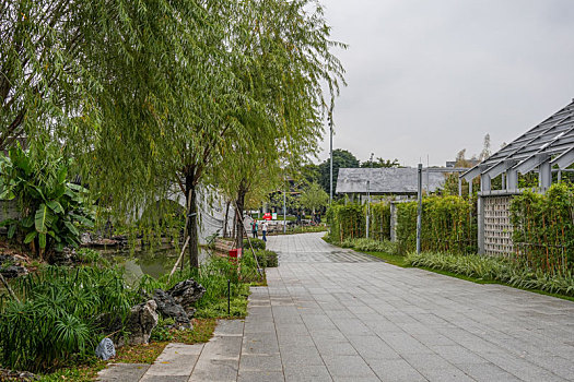 羊城广州新文化馆海珠湿地公园旁