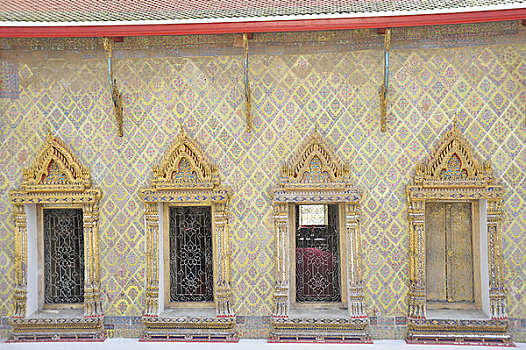 建筑细节,庙宇,郑王庙,曼谷,泰国
