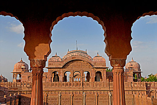 文化遗产,酒店,宫殿,比卡内尔,拉贾斯坦邦,北印度,印度,亚洲