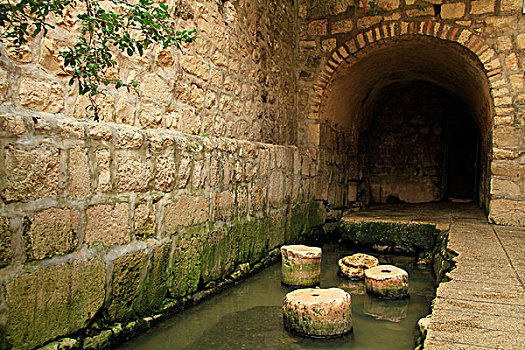 石头,水池,耶路撒冷,以色列