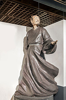 唐代诗人杜牧塑像,南京,中国科举博物馆陈列