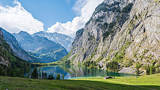 湖,奧伯湖地区,国家公园,贝希特斯加登地区,上巴伐利亚,巴伐利亚,德国,欧洲