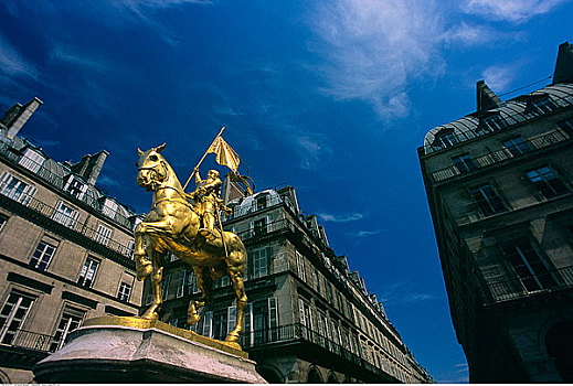 雕塑,圣女贞德,地点,巴黎,法国