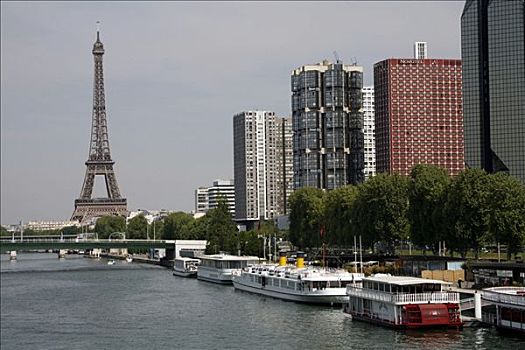 赛纳河,写字楼,码头,巴黎,法国,欧洲