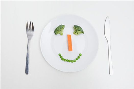 笑脸,蔬菜