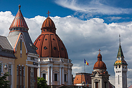 罗马尼亚,特兰西瓦尼亚,大教堂,建筑,屋顶
