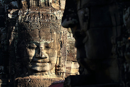 柬埔寨巴戎寺吴哥的微笑