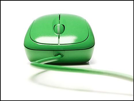 绿色,电脑鼠标