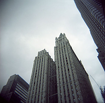 老,高层建筑,纽约