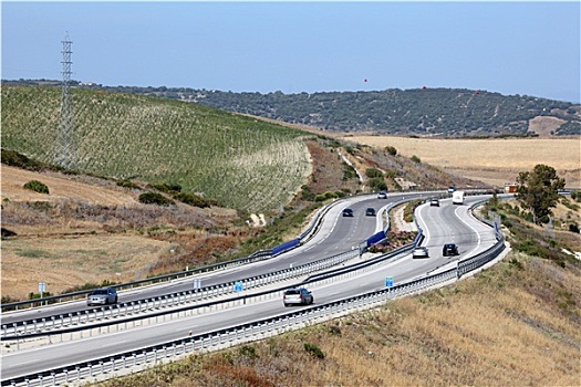 公路,靠近,安达卢西亚,西班牙