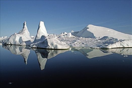 冰层,伊路利萨特冰湾,格陵兰,丹麦