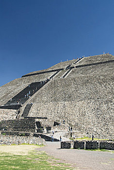 墨西哥,考古,特奥蒂瓦坎,太阳金字塔