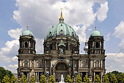 柏林大教堂,教区,高校,教堂,柏林,博物馆岛,世界遗产,地区,德国,欧洲