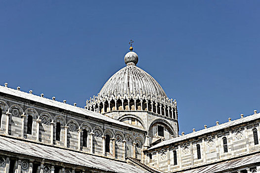 风景,圆顶,比萨,大教堂,世界遗产,托斯卡纳,意大利,欧洲