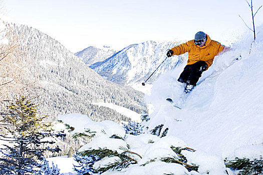 滑雪,滑雪道,序列,人,季节,冬天,山坡,雪,粉状雪,运动员,运动,冬季运动,趣味运动