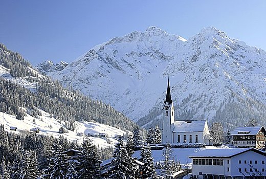 教区教堂,圣徒,奥地利,欧洲