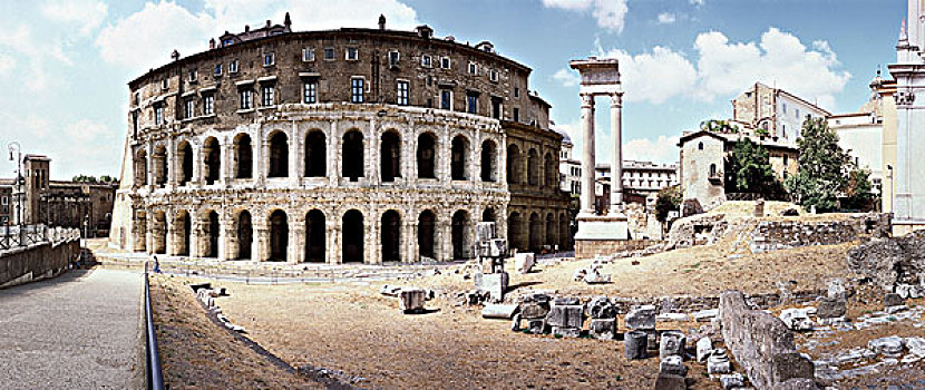 剧院,阿波罗神庙,罗马,意大利