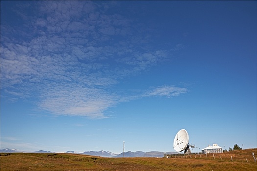 卫星,沟通,盘子,靠近,冰岛