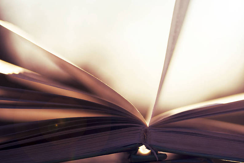 翻书_木桌子_自然背景_软_书本_暗色图象_柔光_高清图片_全景视觉