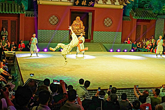 河南嵩山少林寺武术表演