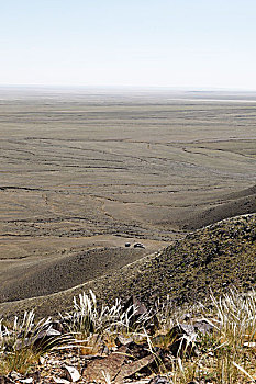 草原,风景,山,岩画,靠近,戈壁,国家公园,戈壁沙漠,南,省,蒙古,亚洲