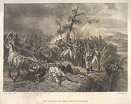 战斗,俄罗斯,军队,法国,骑兵,靠近,七月,1812年,艺术家