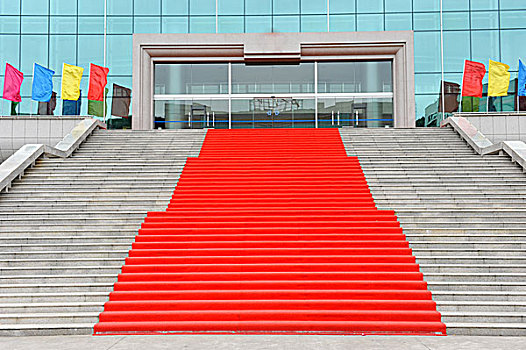 红地毯,大理石,楼梯,欢迎
