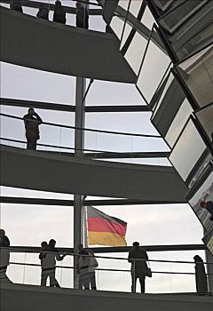 现代,圆顶,德国人,国会,德国国会大厦