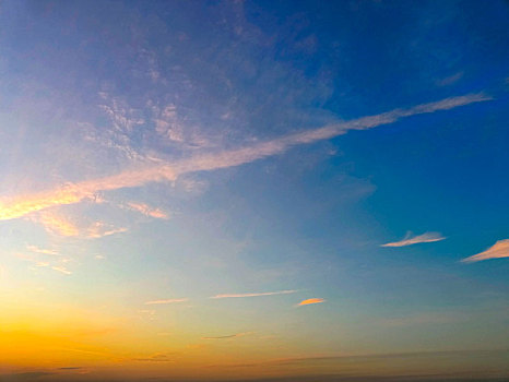 彩霞天空,天空云海