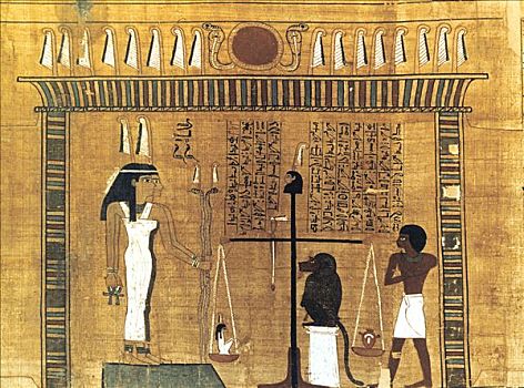丧葬,纸莎草,古埃及,第十八王朝,艺术家,未知