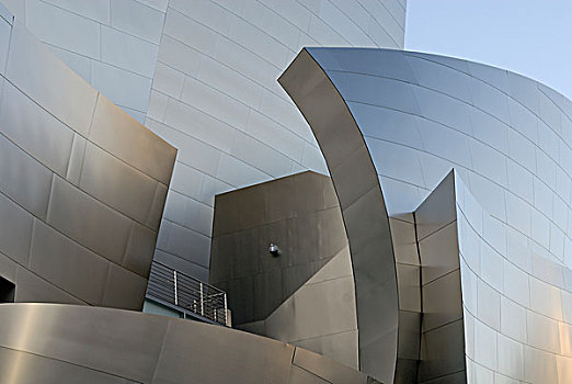 迪士尼音乐厅,特写,建筑师,洛杉矶,加利福尼亚,美国