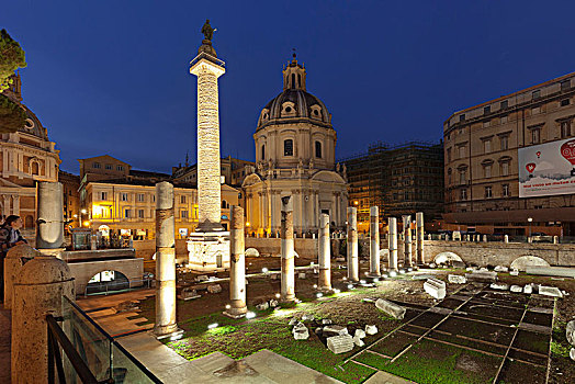 柱子,玛丽亚,教堂,罗马,拉齐奥,意大利